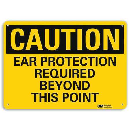 LYLE U4-1241-RA_10X7 SAFETY SIGN EAR PROTECTION BEYOND 7IN.H