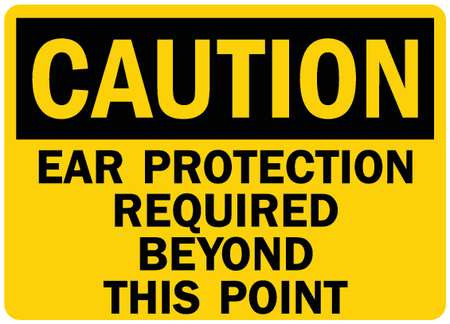 LYLE U4-1241-RD_14X10 SAFETY SIGN EAR PROTECTION BEYOND 14IN.W