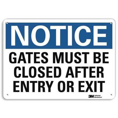 LYLE U5-1241-RA_14X10 NOTICESIGN RECYCLDREFLECALUM 14INWX10INH