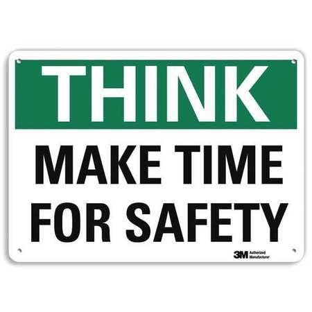LYLE U7-1303-RA_10X7 SAFETY SIGN REFLECTIVE ALUM 7INHX10INW