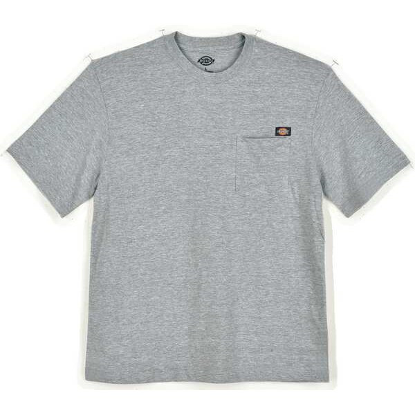 DICKIES WS450HG 2X SHORT SLEEVE T-SHIRT COTTON HTHR GRY 2XL