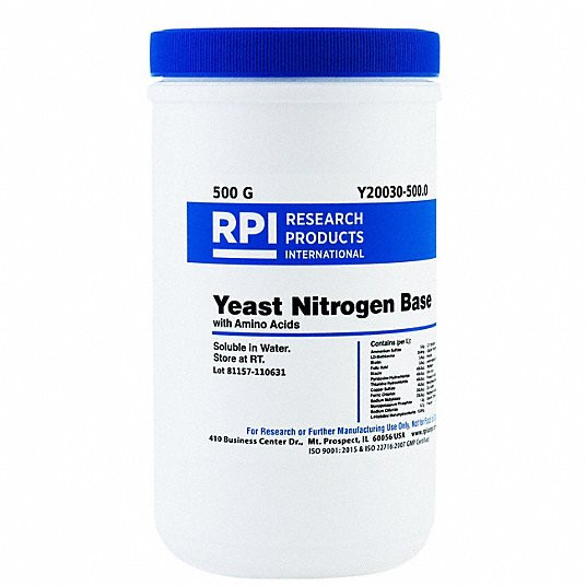 RPI Y20030-500.0 YEAST NITROGEN BASE W/ AMINO ACIDS 500G