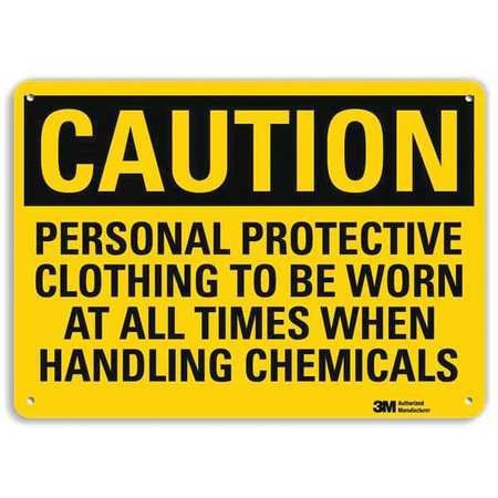 LYLE U4-1588-RA_14X10 SAFETY SIGN PROTECTIVE CLOTHING 10 IN H