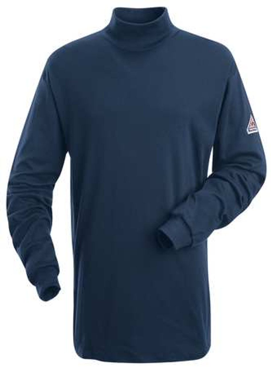 BULWARK SEK2NV RG XL FR LNG SLV MOCK TURTLENECK SHIRT NAVY XL