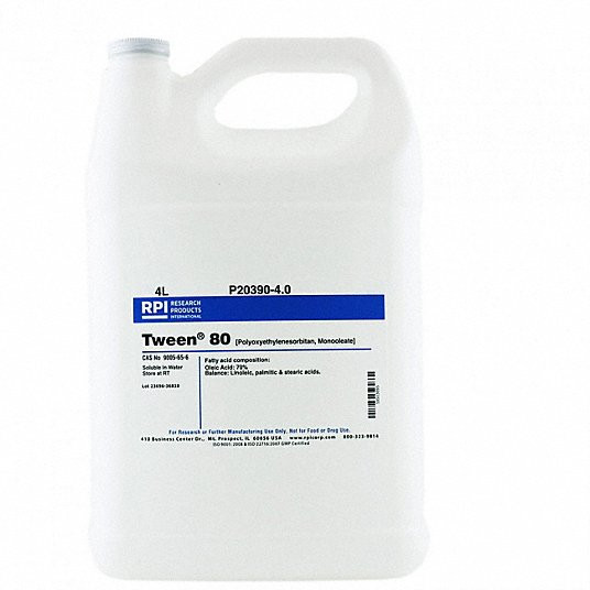 RPI P20390-4.0 POLYOXYETHYLENESORBITAN MONOOLEATE 4L
