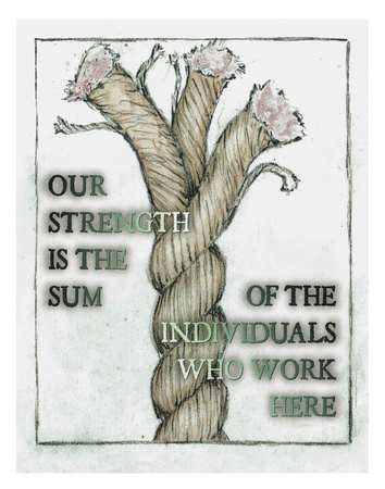SAFETYPOSTER.COM P4085 SAFETY POSTER OUR STRENGTH IS THE SUM EN