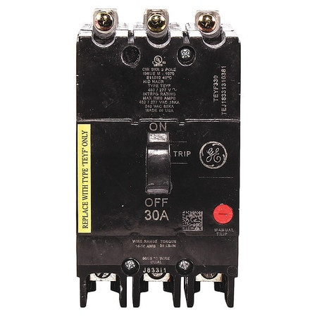 GENERAL CABLE TEYF330 CIRCUIT BREAKER 30A 3P 277/480VAC 18KA
