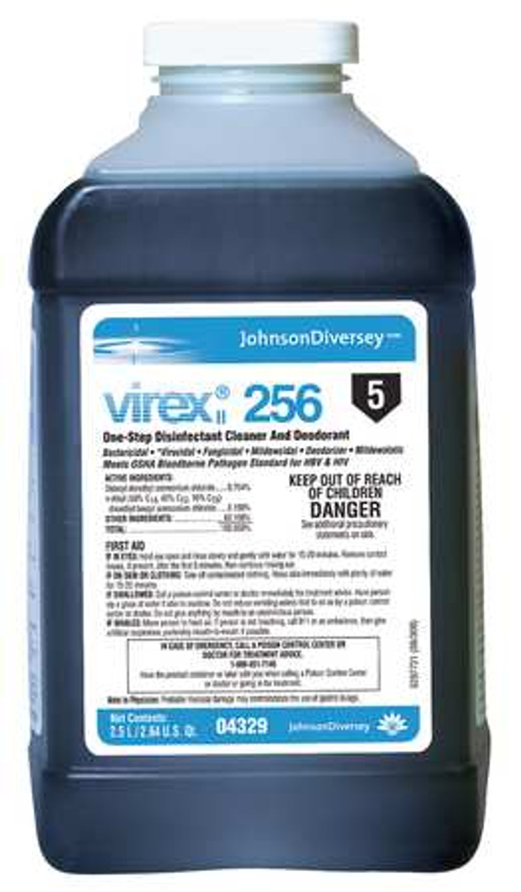 DIVERSEY 04329 VIREX II 256, LIQUID, 84.5 OZ, 2/CARTON