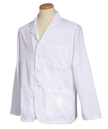 FASHION SEAL 125 3XL LAB JACKET 3XL WHITE 28-1/2 IN L