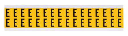 BRADY SPC ABSORBENTS 1520-E LETTER LABEL,E,3/4IN.HX9/16IN.W,VINYL