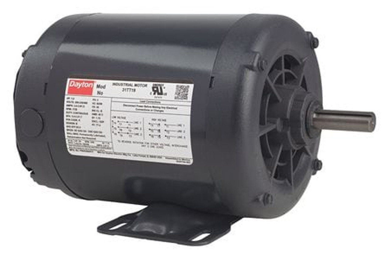 DAYTON 20VD22 3 PH 1/3 1725 208-230/460 56 EFF 73.4