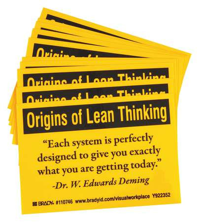 BRADY SPC ABSORBENTS 110746 LABEL 3-1/2INHX5INW BLACK/YELLOW PK10