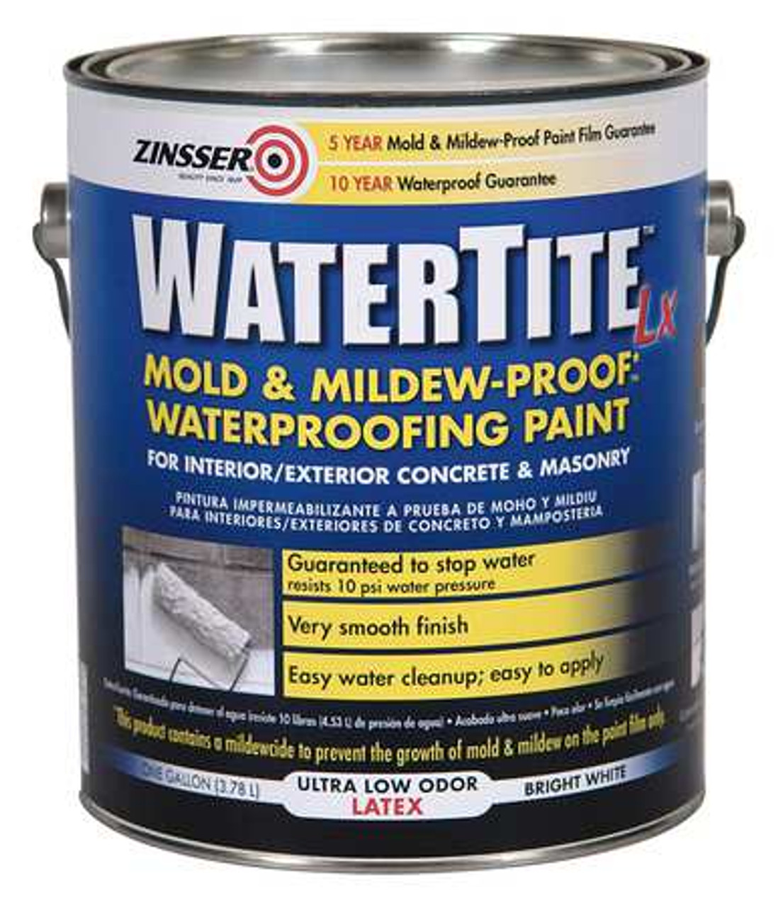 ZINSSER 270267 LATEX MOLD & MILDEW PROOF WATERPROOFING 