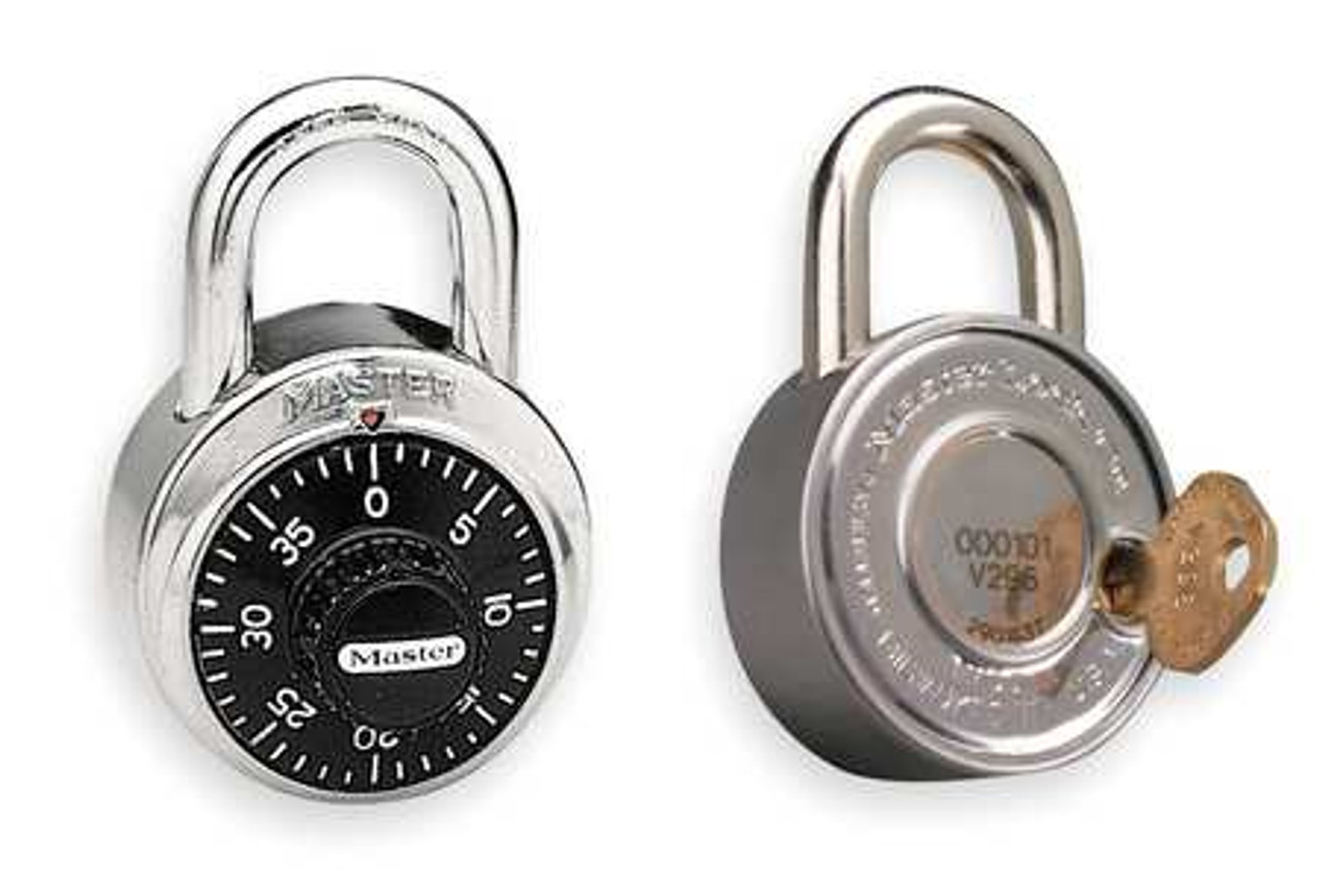 MASTER LOCK 1525-1D573 COMBINATION PADLOCK CENTER 1 DIAL SS