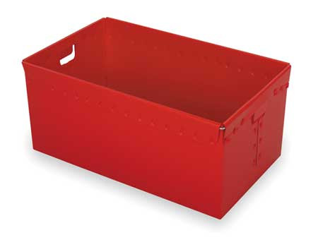 DIVERSI-PLAST 39828 D5777 NESTABLE TOTE 30 IN L RED PK3