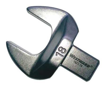 WESTWARD 19ZC74 TORQUE WRENCH HEAD OPEN END 18MM