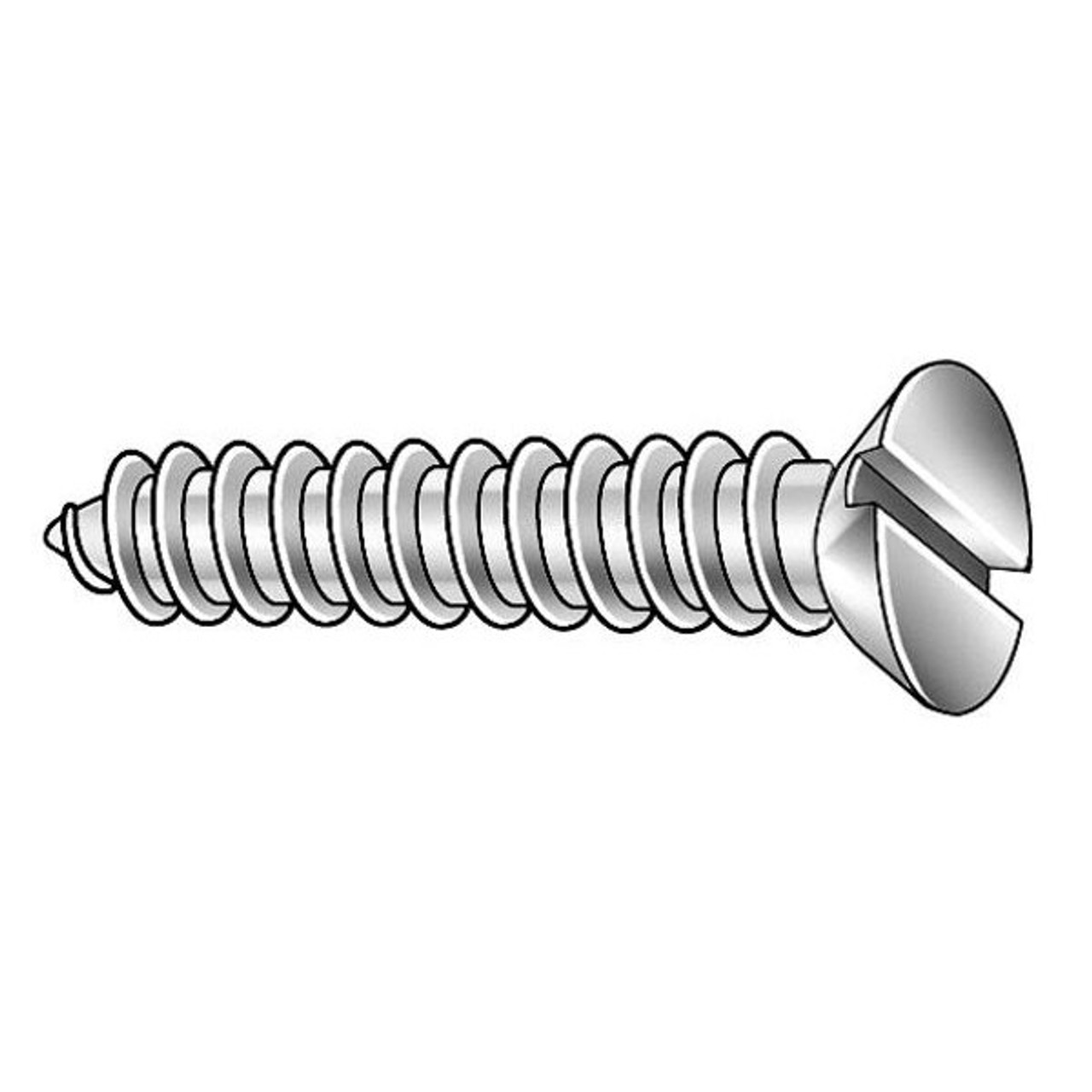 GRAINGER GLOBAL SOURCING 2WE56 METAL SCREW #14 1 1/4 IN L PK100
