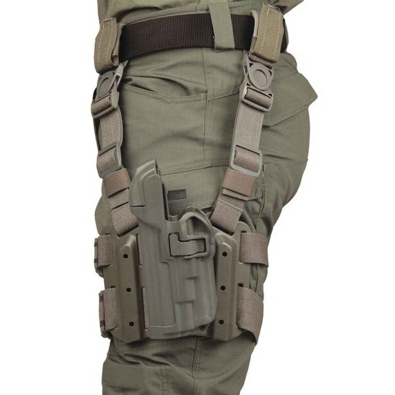 BLACKHAWK 430704FG-R SERPA TACTICAL LEVEL 3 HOLSTER