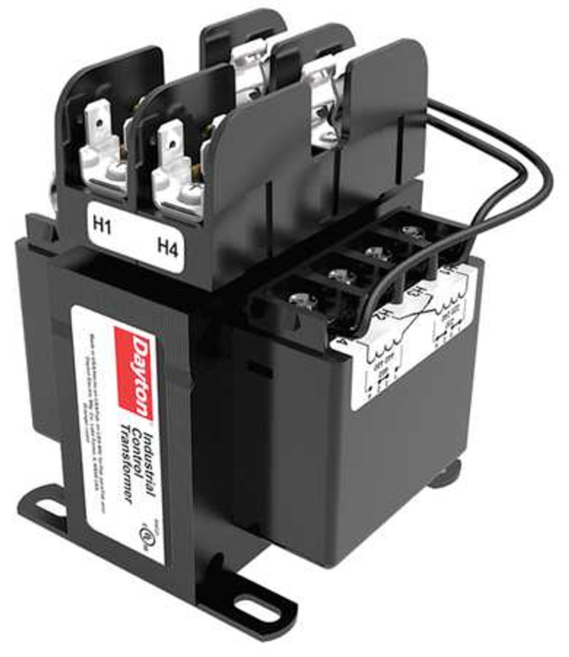 DAYTON 31EJ53 CONTROL TRANSFORMER FUSED 5.28HX4.50W IN