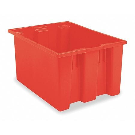 AKRO-MILLS 35230RED NEST AND STACK CONTAINER,23-1/2 IN L,RED