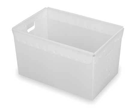 DIVERSI-PLAST 39817 D5775 NESTABLE TOTE 23 IN L NATURAL PK3