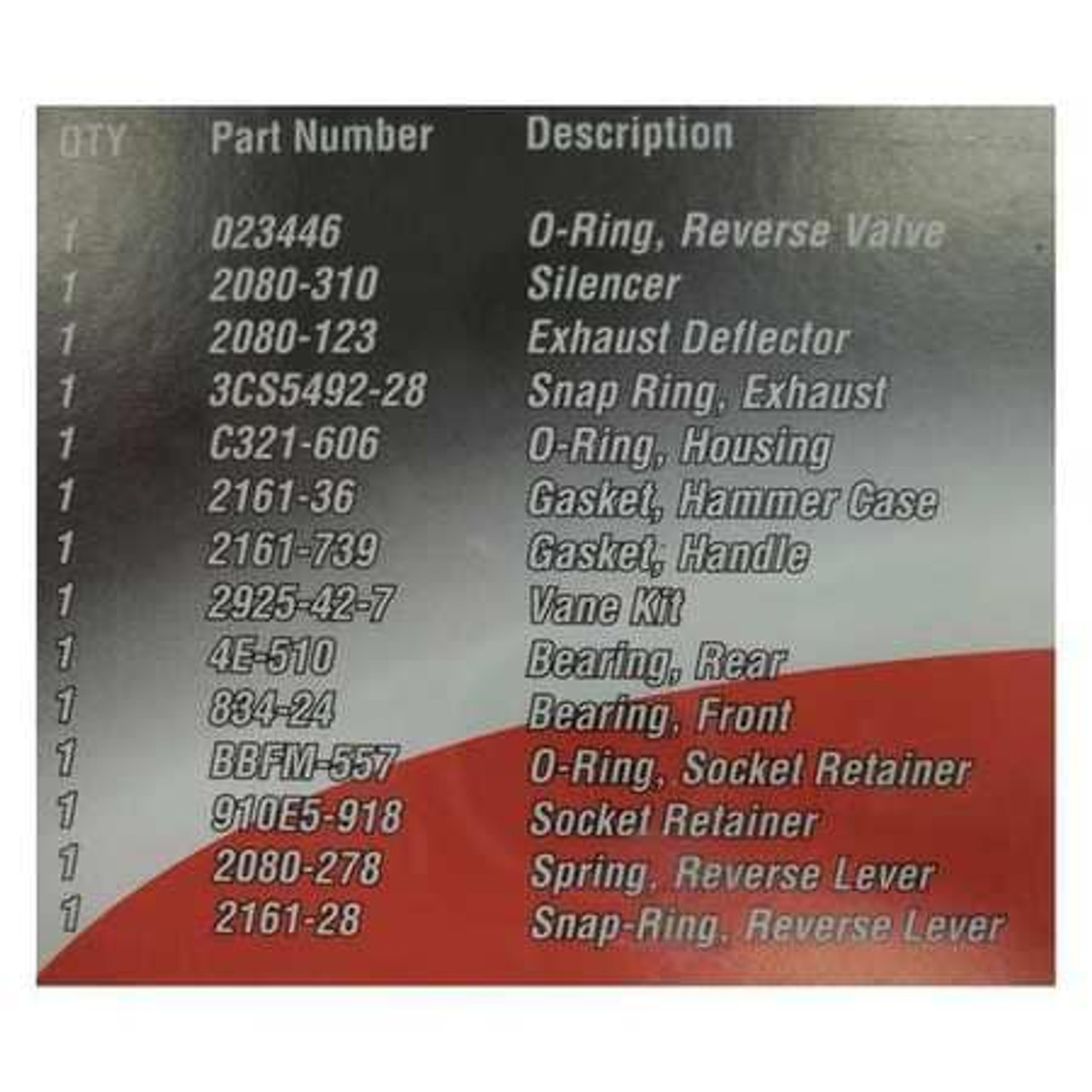 INGERSOLL-RAND 2190-TK1 TUNE UP KIT