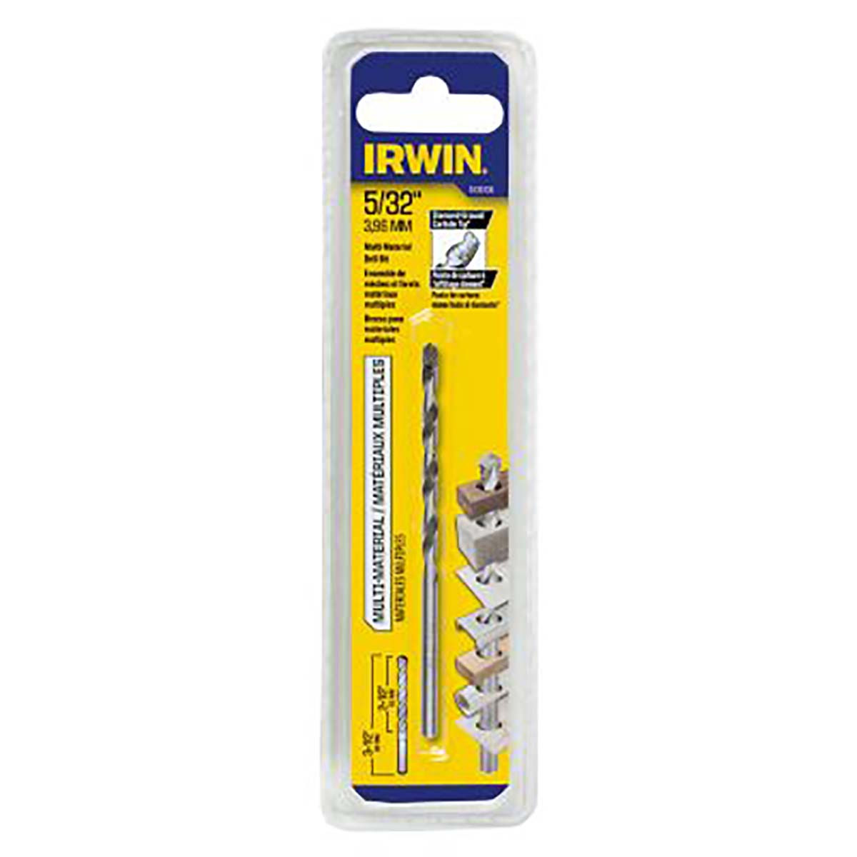 IRWIN 4935106 DRL BIT 5/32"X3-1/2" MULTI MATERIAL