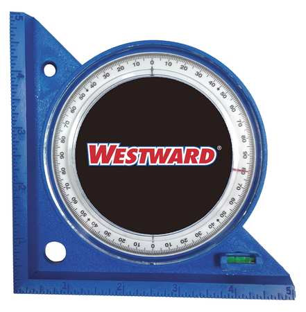 WESTWARD 30PA68 ANGLE FINDER 90 DEG. 5 IN. BLUE