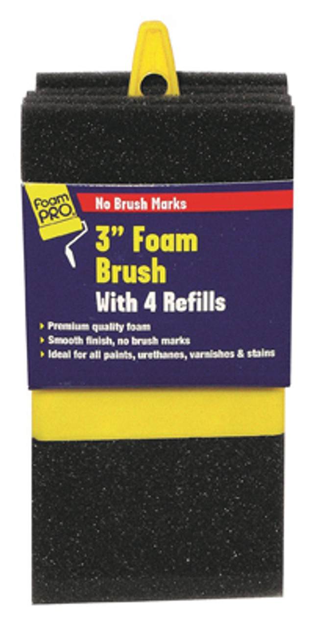 FOAMPRO 73-4 BRUSH FOAM WITH 4 REFILLS 3IN  FOAMPRO 73-4 BRUSH FOAM WITH 4 REFILLS 3IN