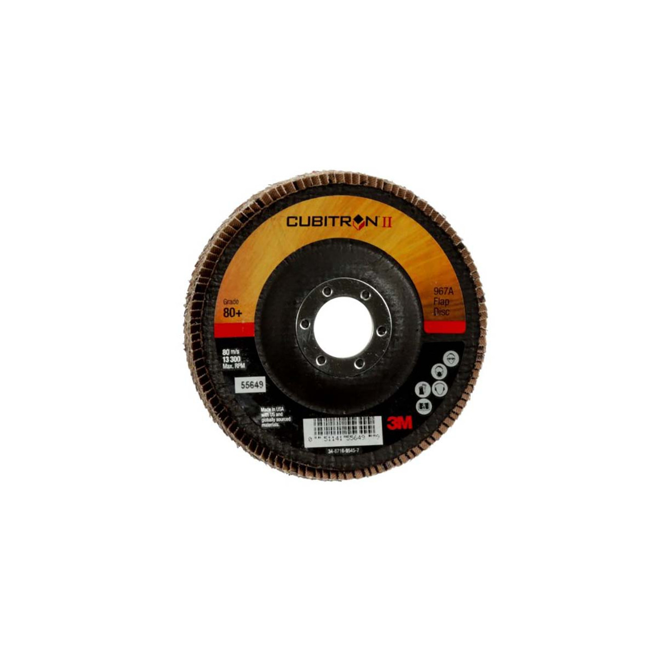 3M 60440273849 FLAP DISC CLOTH 967A 80 GRIT