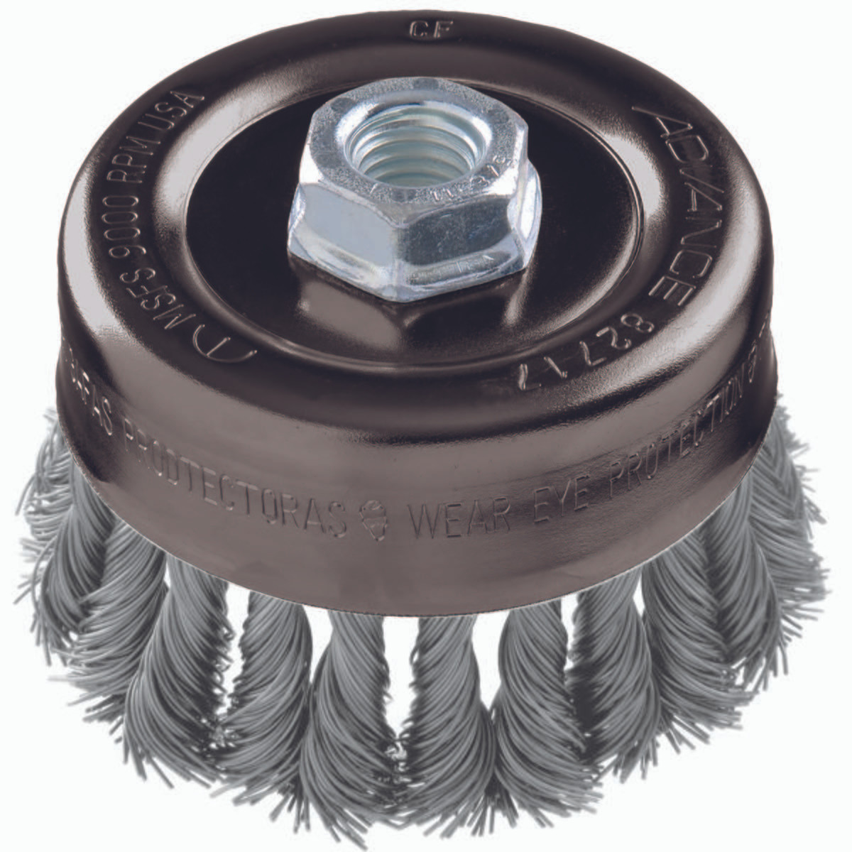 PFERD 82330P 2-3/4" KNOT WIRE CUP BRUSH .020 SS WIRE 
