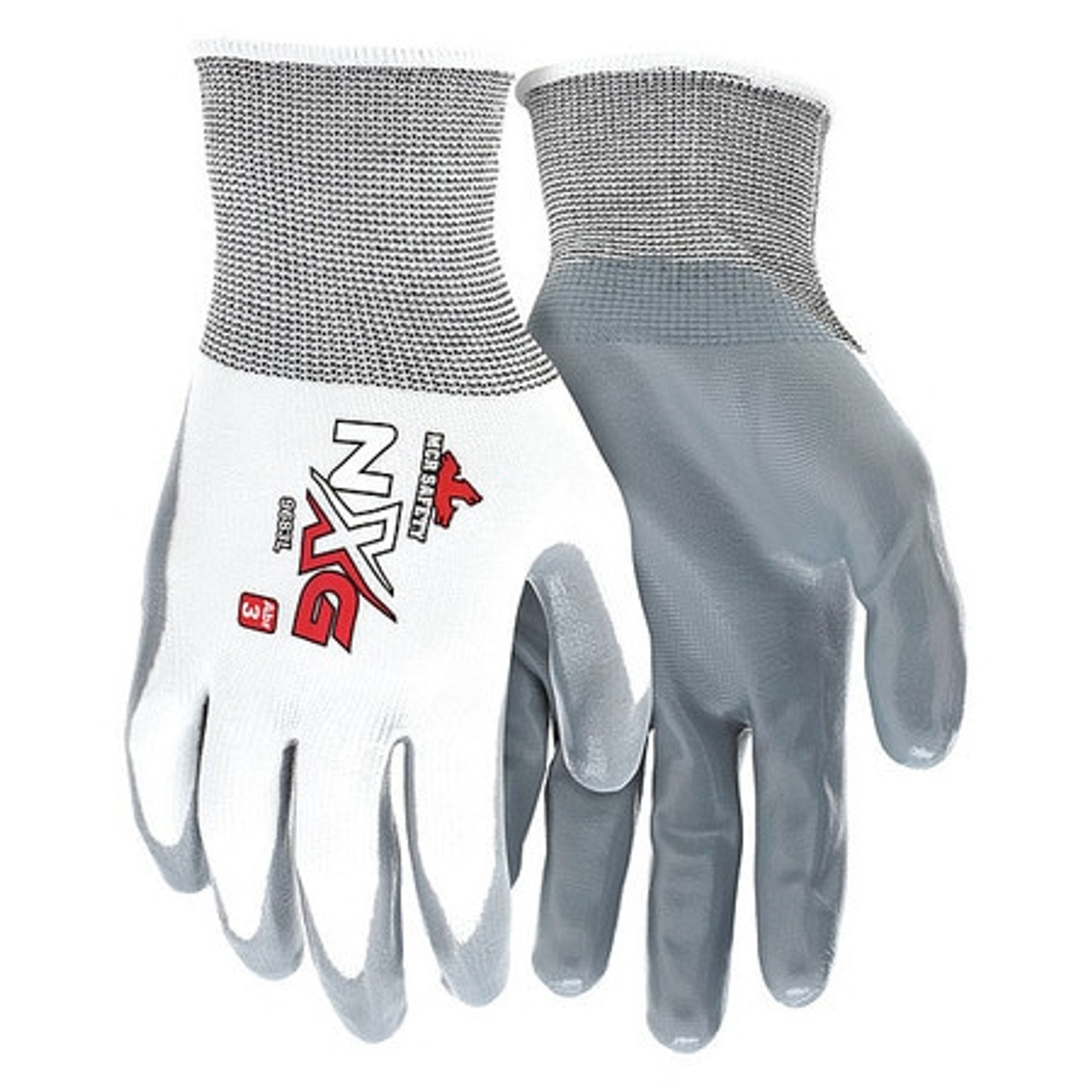 MEMPHIS GLOVE 9683L COATED GLOVES L GRAY/WHITE PR