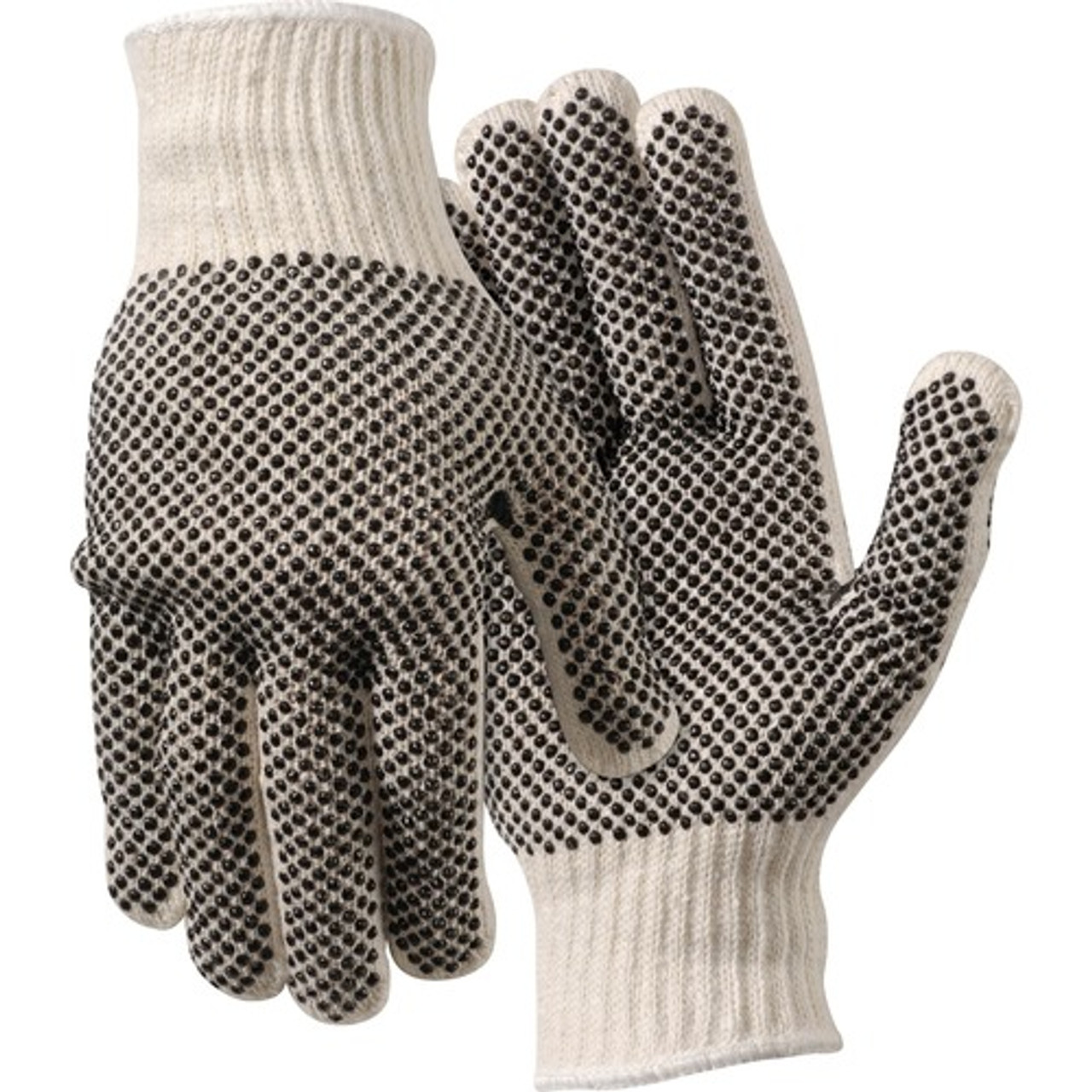 MCR SAFETY 9660LM GLOVES, REGULAR WEIGHT, LARGE, COTTON PO