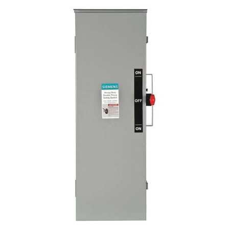 SIEMENS DTF323R SAFETY SWITCH FUSIBLE 100A 240VAC 3PH