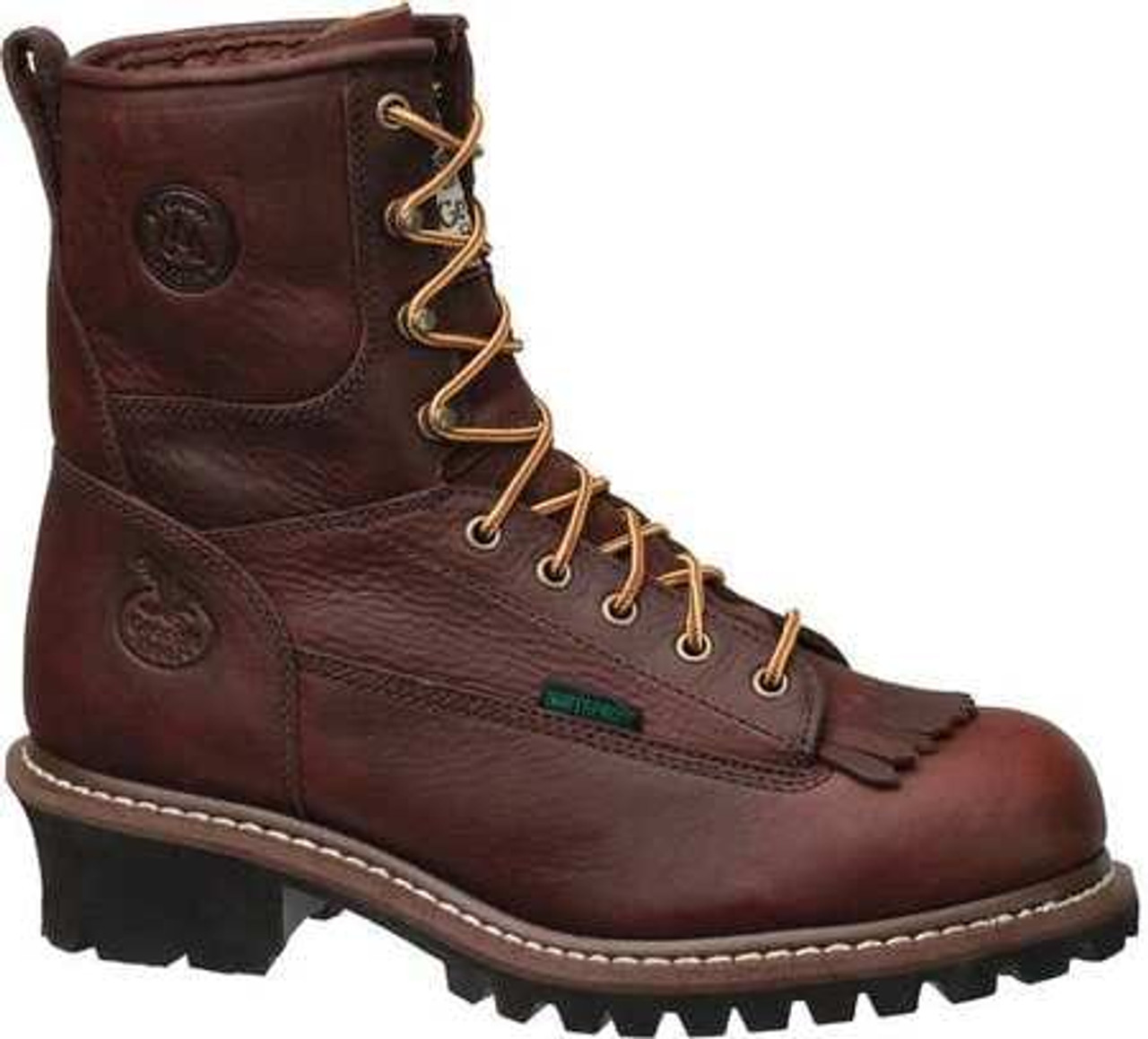 GEORGIA BOOT G7313-080W WORK BOOTS STEEL MENS BROWN SIZE 8