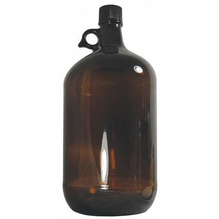 QORPAK GLC-02054 QORPAK® 128OZ AMBER JUG W/38-400 BL