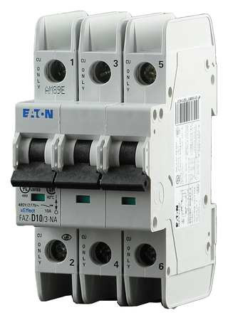 EATON FAZ-D3/3-NA IEC MINI CIRCUIT BREAKER,3A,3P,277/480V