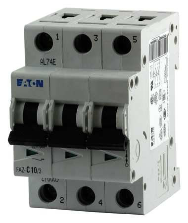 EATON FAZ-D10/3 SUPPLEMENTARY PROTECTOR 10A 3P 480VAC