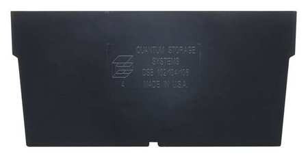 QUANTUM STORAGE SYSTEMS DSB102/104/106CO BIN DIVIDER 5-1/2 IN.W BLACK PK50