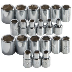 PROTO J52219 PROTO® 1/4" DRIVE 22 PIECE SOCKET SET