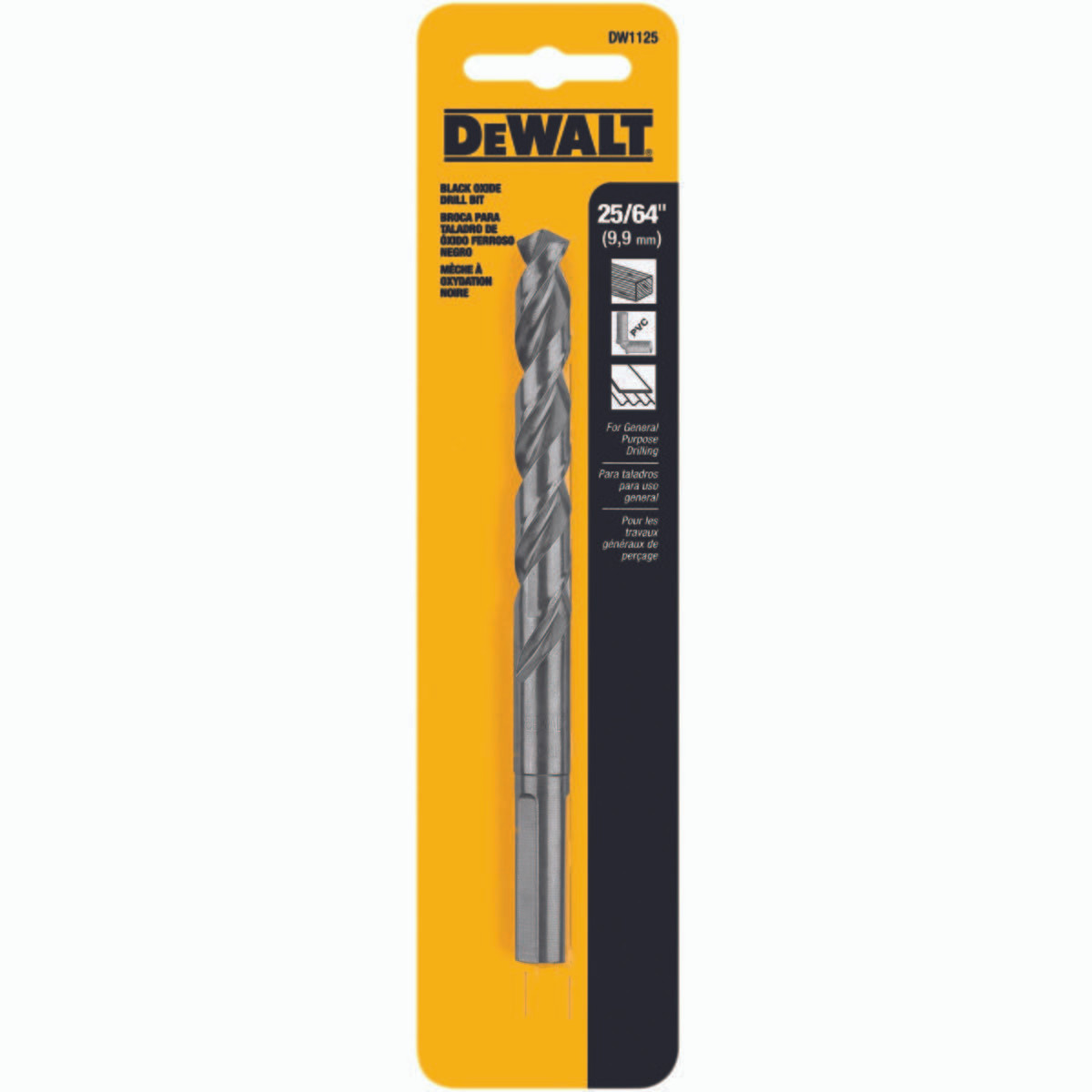 DEWALT TOOLS DW1125 25/64IN 135 SPLTPT BLKOX