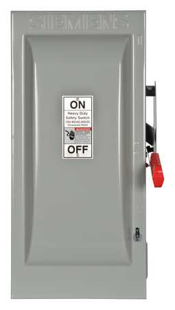 SIEMENS HF363 SAFETY SWITCH FUSIBLE 100A 600VAC 3PH