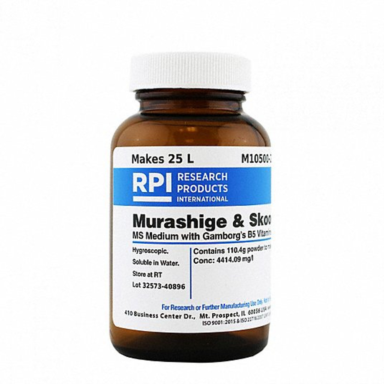 RPI M10500-25.0 MURASHIGE AND SKOOG