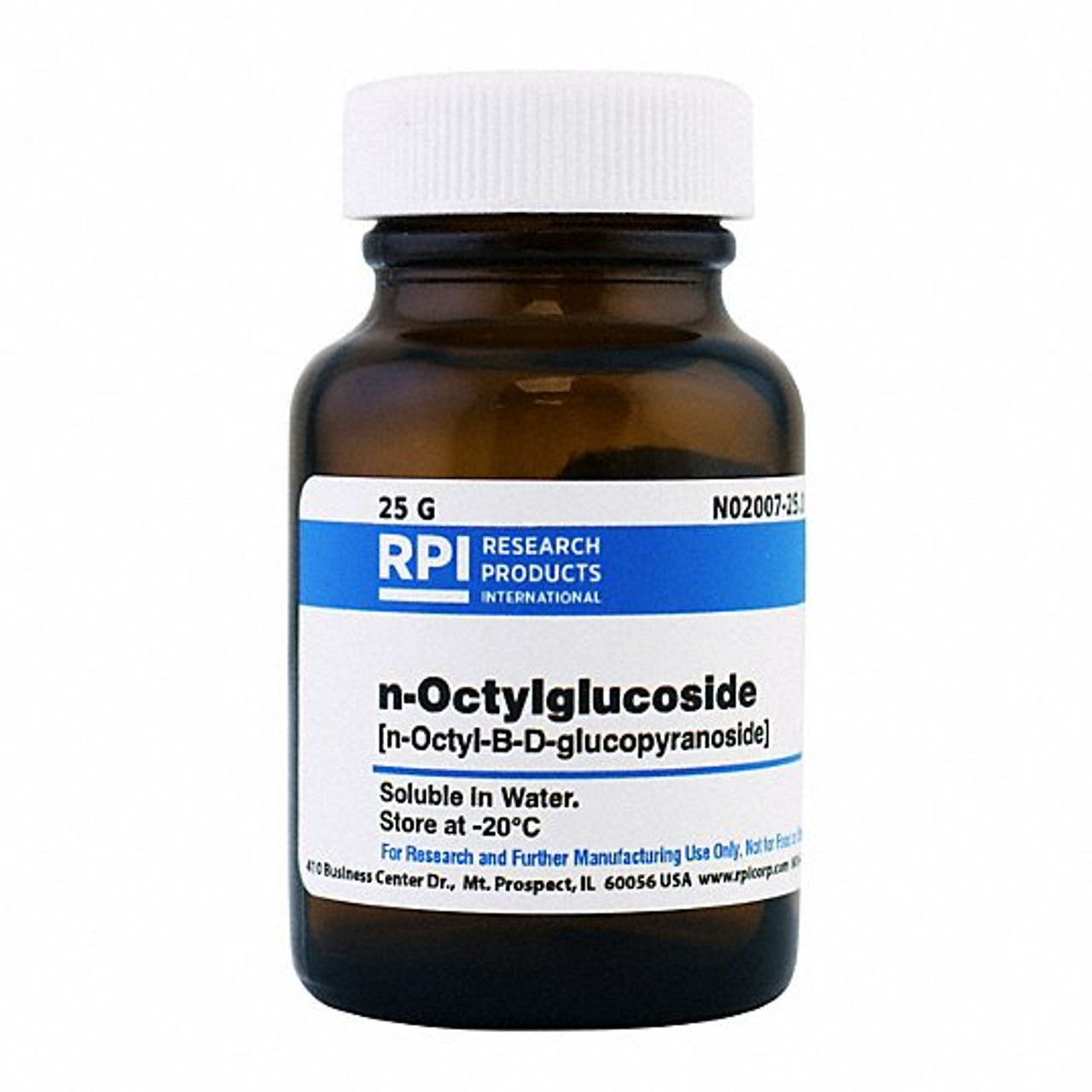 RPI N02007-25.0 N-OCTYLGLUCOSIDE 25G POWDER