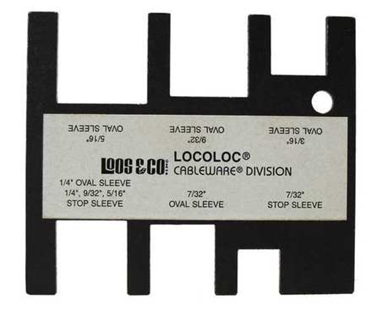 LOOS GA-2P OVAL AND STOP SLEEVE GAUGE 7/32-5/16