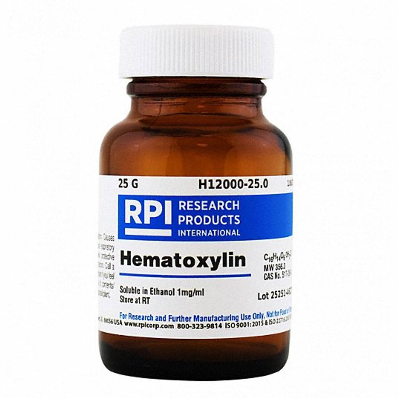 RPI H12000-25.0 HEMATOXYLIN 25G
