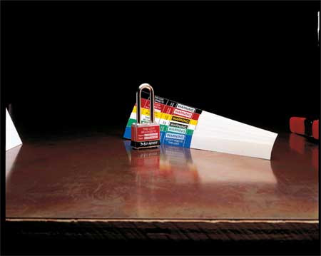 PANDUIT CORPORATION PSL-PL1REDY SELF-LAM PADLOCK LABEL RED PK25