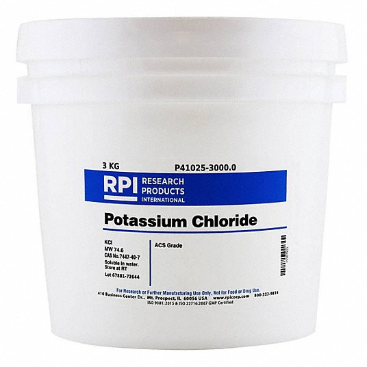 RPI P41025-3000.0 POTASSIUM CHLORIDE ACS GRADE 3KG