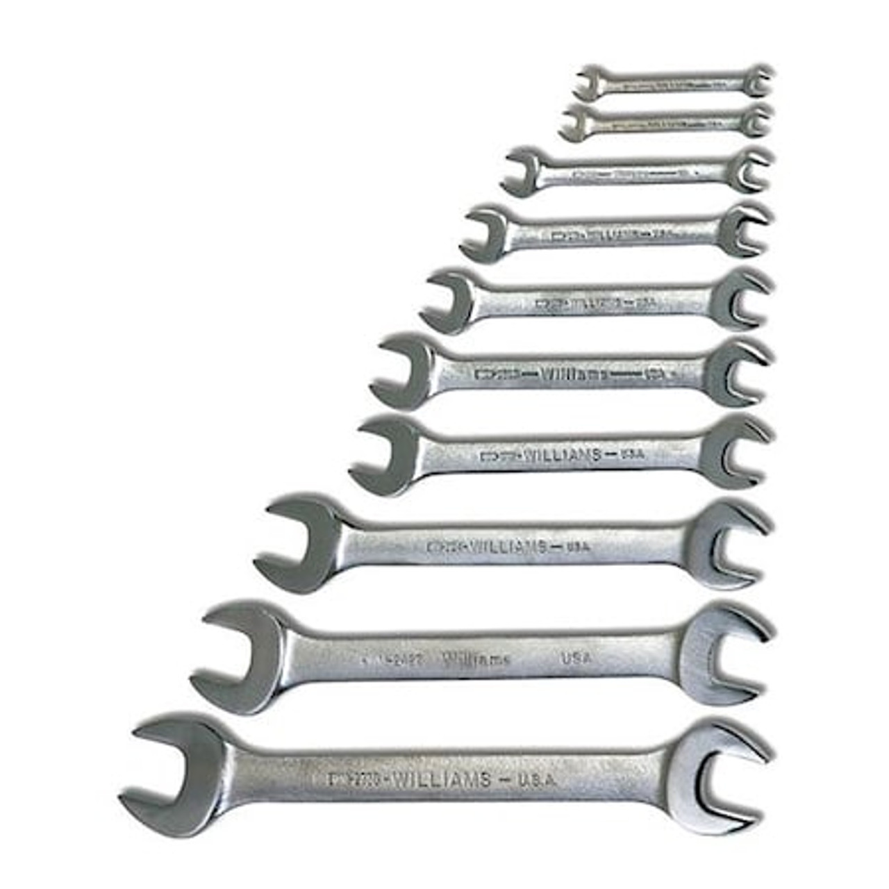 WILLIAMS MWS-31 OPEN END WRENCH SET, 10-PC              