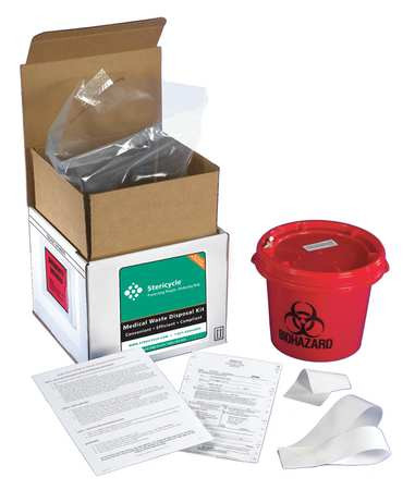 STERICYCLE 1GWMV4 REG MED WASTE MAILBACK SYSTEM 1 GAL